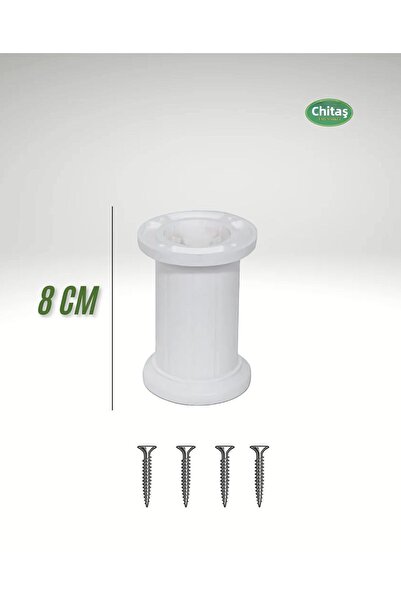 ÇİTAŞ 4 BUCĂȚI 8 CM PĂRTELE DE PENTRU MEBLURI - BAZĂ-SEAT (PLASTIC)