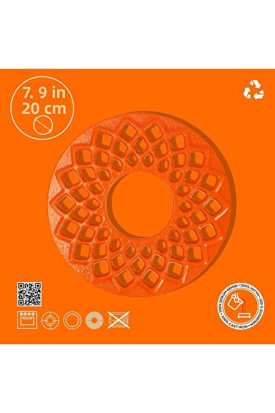 Lava Cast Iron Trivet Diameter (Ø) 20cm. - Orange