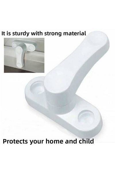LOVYCO Pvc Window Pull Child Safety Burglar Security Lock 7 Pieces