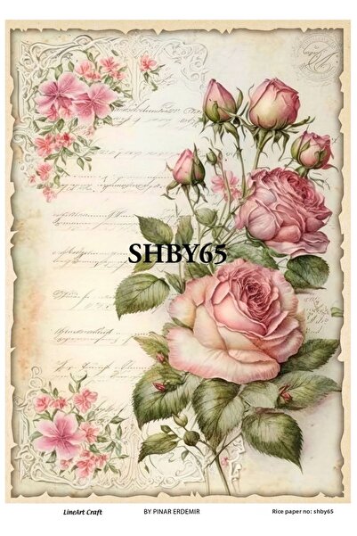 LİNEART ورق ديكوباج نحاسي - SHBY65 رقم: 29X42 سم