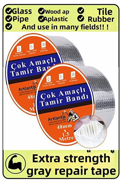 Artlantis Bandă de reparații multifuncțională, 2 bucăți, impermeabilă, rezist...