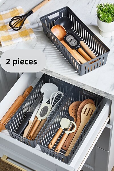 ALP HOME Σετ Anthracite 2 τεμαχίων Modular Spoon Holder and Ladle Organizer Ε...