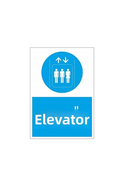 okularenkkat لافتة تحذير من مادة ديكوتا الخاصة بالمصعد