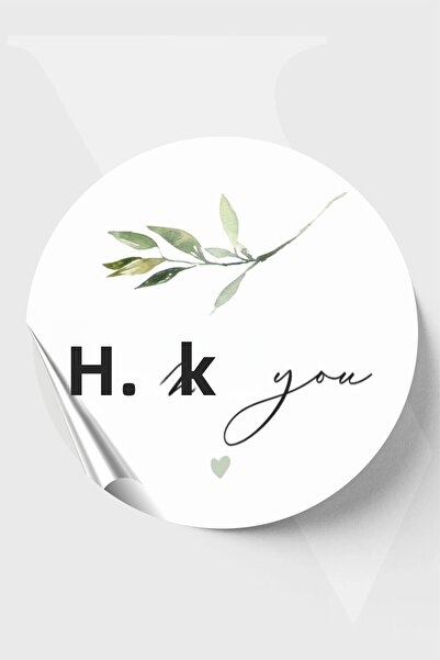 Piksel Sticker Autocolant Mulțumesc - Autocolant Model Frunză - 3x3 cm 60 buc