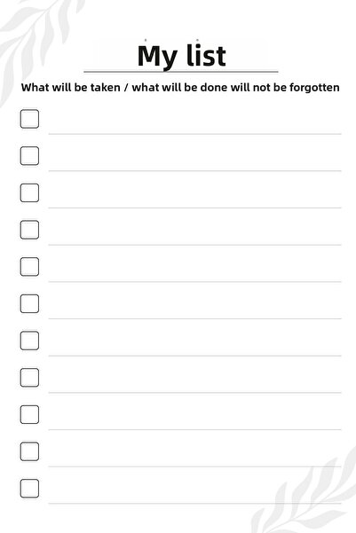 markcat Istanbul Themed Mini Notebook - Wooden Cover, Pocket Book - My List