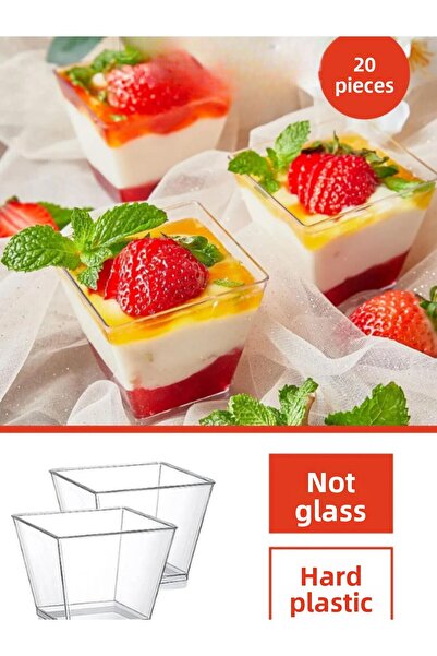 PLAN party STORE Presentation Bowl 20 Pieces Magnolia Ice Cream Pudding Desse...