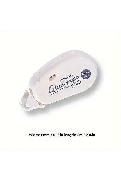 Choice شريط لاصق أبيض مزدوج الجوانب - مثالي لقص الصور المجمعة والتدوين اليومي