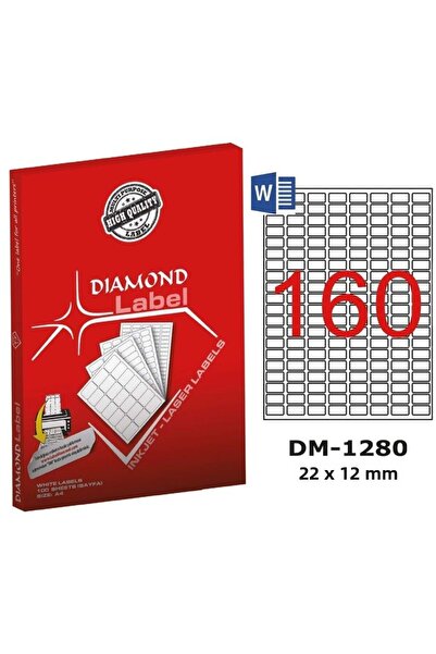 Generic Brand ملصق ليزر 22x12 مم 100 بوصة Dm-1280