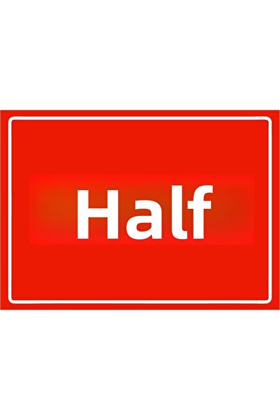 ZiPrinter لافتة تحذير نصف ملء من مادة PVC مقاس A3 30×42 سم