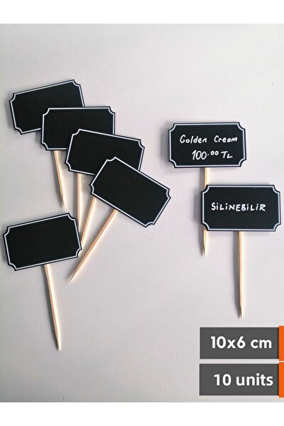 Şeffaf Etiket Etichetă neagră - 10 bucăți ștergebile, model pentru tablă, cu ...