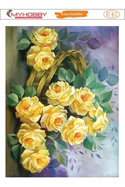 MyHobby Kt B12 ورود صفراء سهلة النقل 25x35