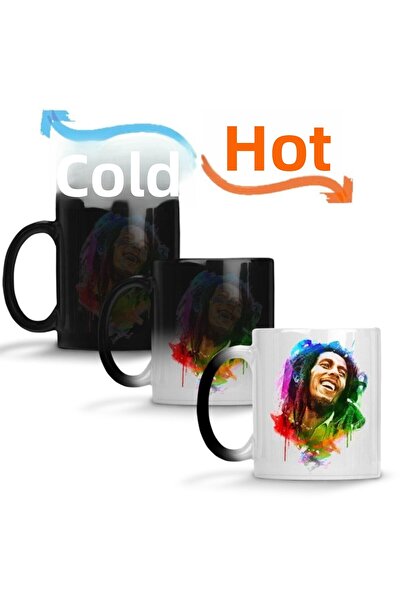 Baskı Dükkanı كوب بوب مارلي بلاك ماجيك بورسلين