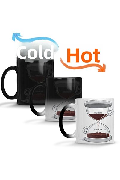 Baskı Dükkanı كوب وقت القهوة السحري كوب بورسلين