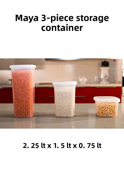 intoku حاوية تخزين حاوية تغذية الخميرة الثلاثية