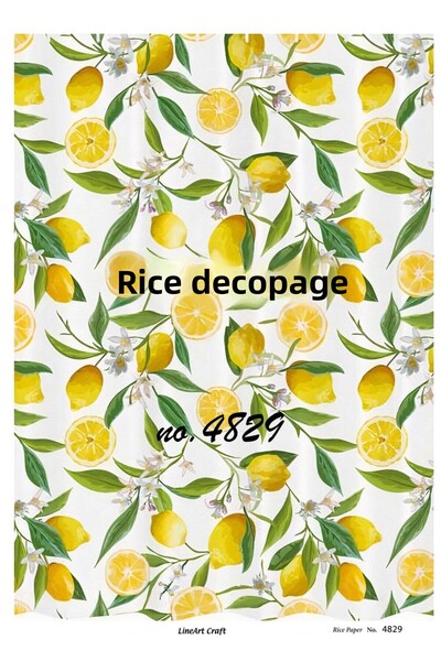 LİNEART Lineart Brass Decopage Paper 29X42 No:L4829