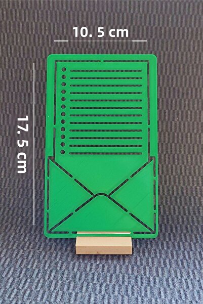 Karmelom Studio Bullet Journal Note and Letter Envelope Themed Template Ruler