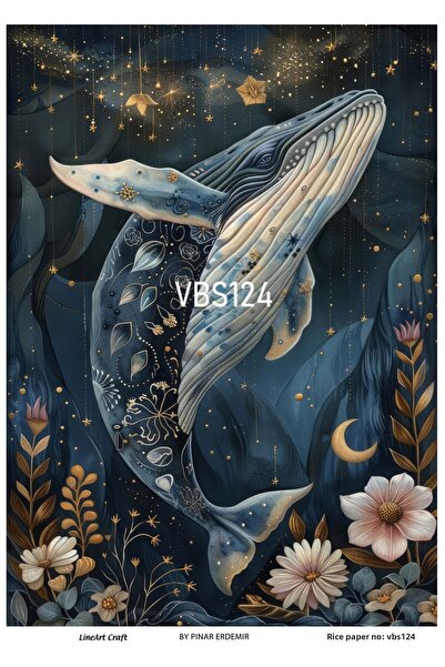 LİNEART سلسلة VBS124 باللون الأزرق الداكن - سمكة، دولفين، محار، صدف أزرق منقو...