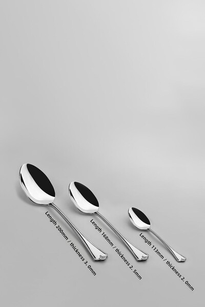 Nehir Fulya Sade 30-Piece Cutlery Set with Box for 6 People