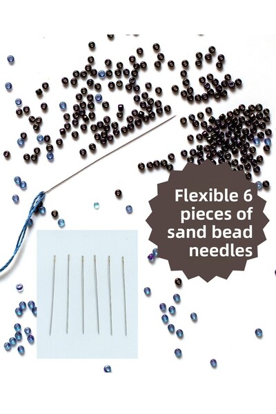 Eskişehir hobi sanat 16 حجم 6 قطع ميوكي بيوت إبرة ناعمة مرنة إبرة حبة الرمل لتقنية الطوب والنول
