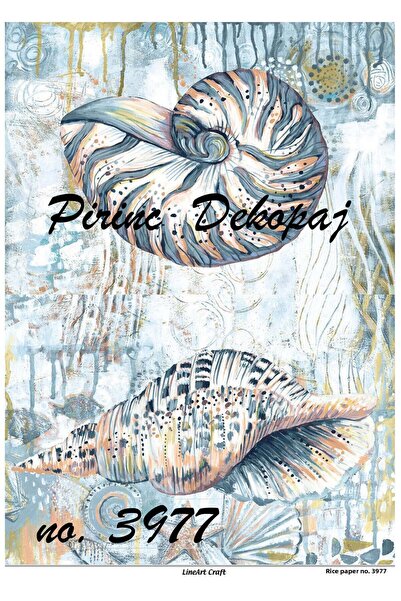 LİNEART ورق ديكوباج نحاسي Lineart رقم: L3977 - 29x42 سم