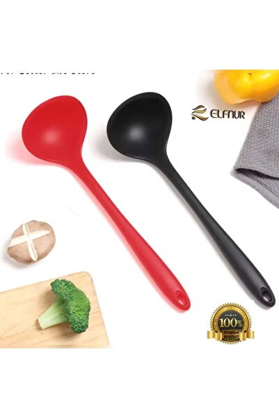 elfnur (قطعتان من مغرفة الطعام المصنوعة من السيليكون المقاومة للحريق وغير الل...