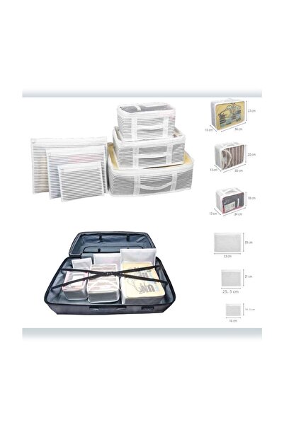 Toptan Güvence 6& # 39;Li Suitcase Inside Travel Bag Suitcase Organizer Organ...