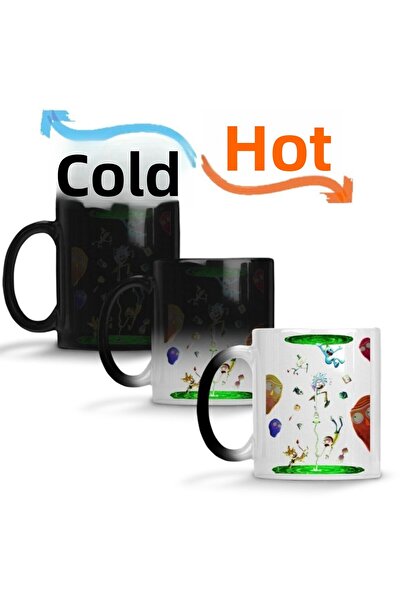 Baskı Dükkanı كوب ريك إي مورتي السحري من البورسلين