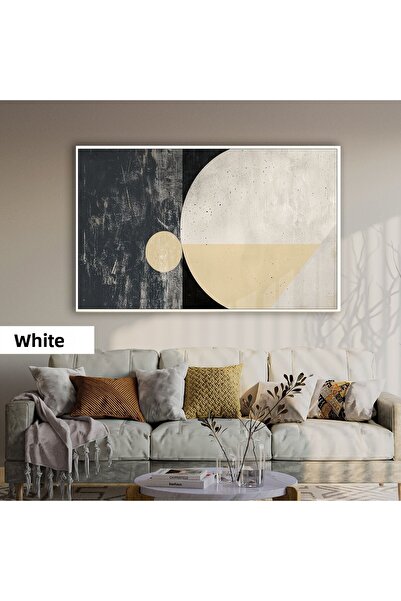 Harikabirev HARİKABİREV | MODEL GEOMETRIC ABSTRACT BOHEM | TABLO DIN STICLA TEMPERATĂ CU CADRU ORIZONTAL