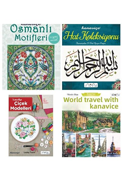 BALIM ÖRGÜ EVİ Set de 4 cărți speciale în punct de cruce