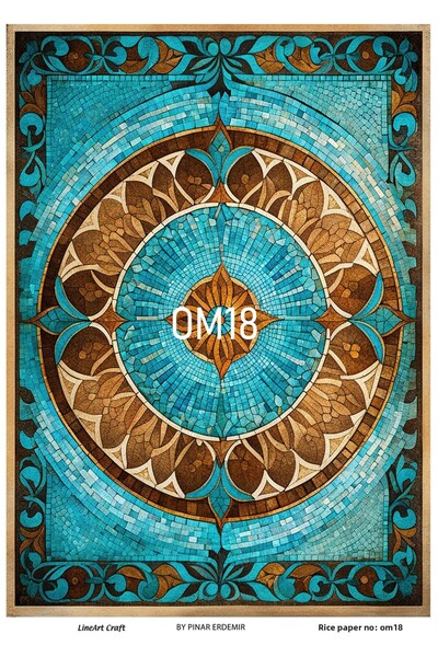 LİNEART سلسلة الفسيفساء الشرقية OM18 ديكوباج نحاس 30*42 سم