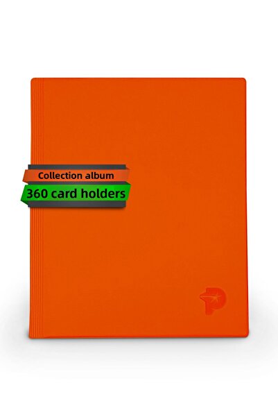 Pokscard ألبوم بطاقة برتقالية خاصة 360 بطاقة (بوكيمون - بطاقة لاعب كرة القدم ...