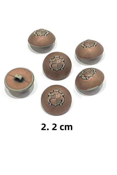 karantuhafiye Bombeli Antique Italian Button /2.2 cm / Set of 6