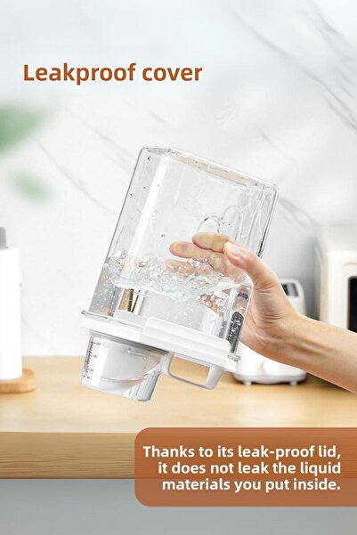 grimorlife 3 قطع تخزين مانعة للتسرب حاوية تخزين الحبوب والشاي والقهوة - 2800 مل