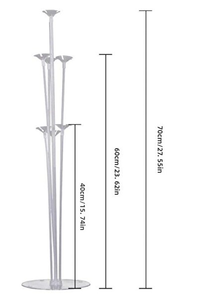 parti store Suport pentru baloane fără baloane 7 tije