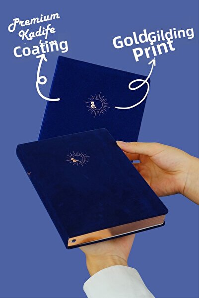 Victoria's Journals 96 Foi A5 160 Gr. Caiet Bujo Suede cu dungi