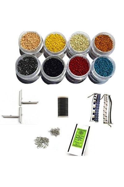 RLX BUJİTERİ مجموعة خرز ميوكي ديليكا الأصلية بألوان الباستيل - مع خيط ميوكي، ...