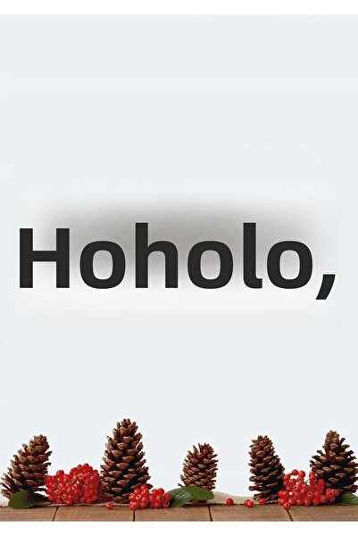 Şirin Lazer ΧΟΧΟΧΟΧΟ ΧΡΙΣΤΟΥΓΕΝΝΙΑΤΙΚΟ ΣΤΟΛΙΔΙ ΔΙΑΚΟΣΜΗΣΗ ΤΟΙΧΟΥ ΞΥΛΙΝΟ MDF Δ...