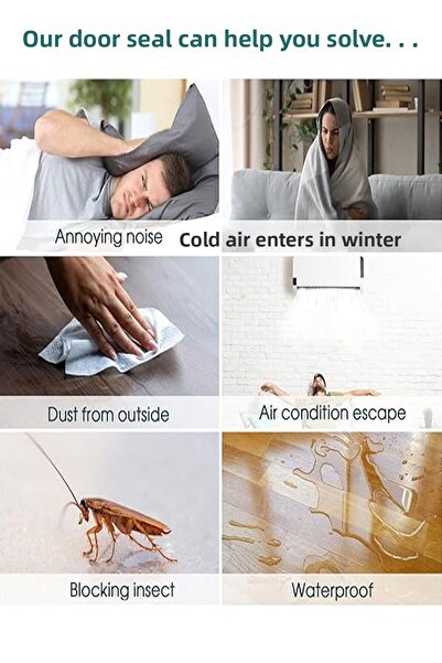 UYDEE 1 Piece under Door Anti-Wind Heat Insulation Sponge Windbreaker Dust Cold Pest Sponge