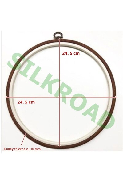 Nurge No:5 Round Plastic Board Pulley - 24.5cm - 10mm