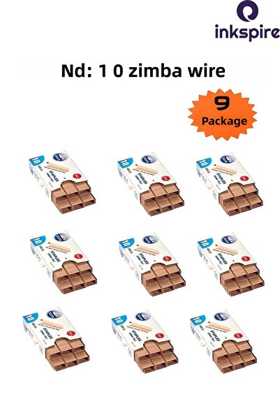 inkspire 1000 Copper Staples - 9 Pack, Small Size, Yellow Color, Delta