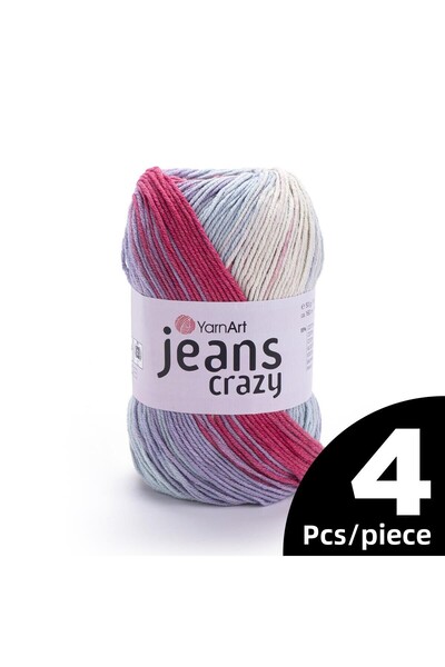Yarnart جينز ملون - موديل 8205 - 4 قطع