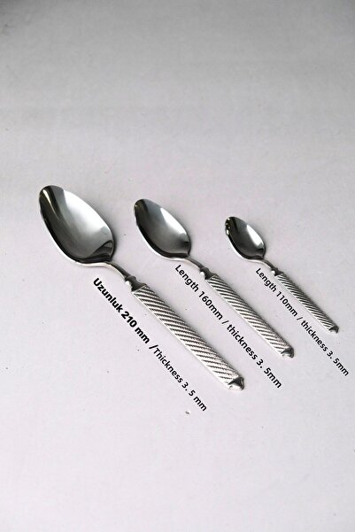 Lugga Linda Sade Cutlery Set 18/10 Stainless Steel 12 Person 84 Pieces