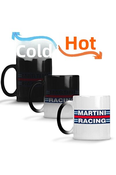 Baskı Dükkanı مارتيني ريسينغ مج سحري مستطيل زجاجي بورسلين