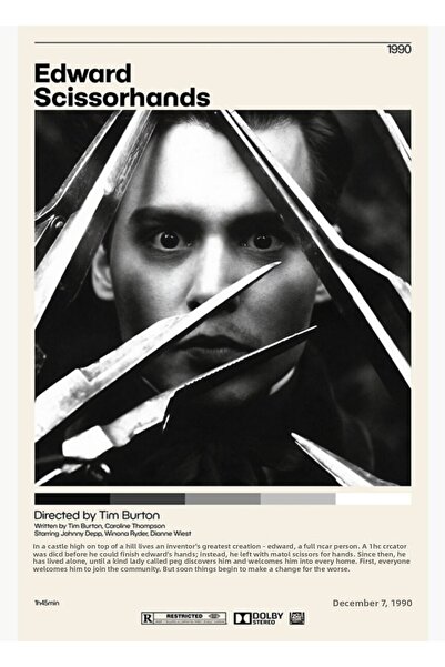 Universal Едуард Ножиците |   Тим Бъртън, Дървен декоративен плакат