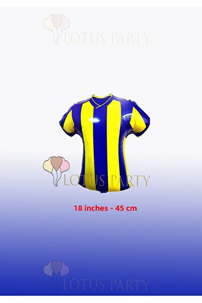 LOTUS PARTY جيرسي أصفر كحلي - قطعة واحدة من مستلزمات الحفلات بالونات فويل