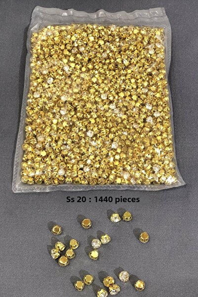 Limelia Κίτρινη μεταλλική θήκη Dikme Beyoğlu Stone (1 Πακέτο) ss 20 1440 Τεμάχια