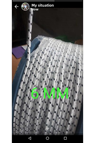 ÖZKUL HALAT حبل بوليستر حرير 6 مم حبل بحري 10 طن