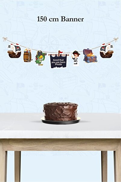 neşeli günlerim Μεγάλο πανό με θέμα τον πειρατή *χοντρό χαρτί 150εκ