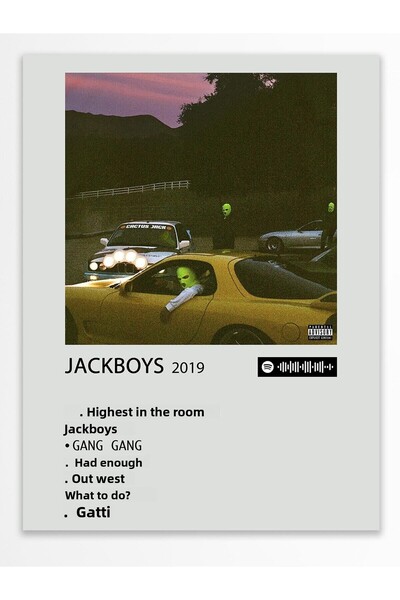 Postifull Αφίσα άλμπουμ Polaroid συμβατή με Spotify - Διακόσμηση τοίχου - Χαρ...