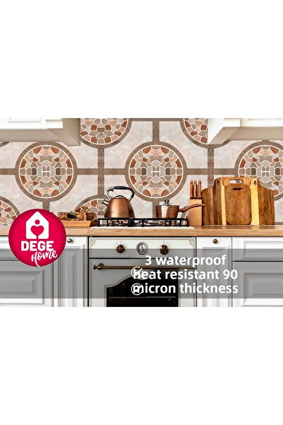 DEGE HOME Patterned Adhesive Foil for Kitchen Countertop 65X200 cm